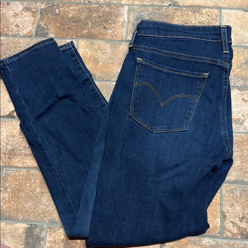 7 For All Mankind Indigo Straight Leg Jeans